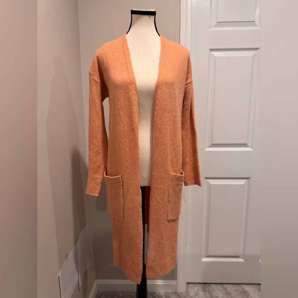 NWT- Forever21 Women's Light Pink Open Front Cardigan Sweater- Size S